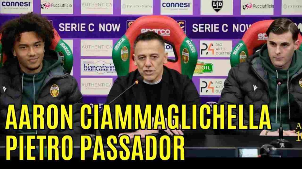 Ternana, guarda la conferenza stampa di Ciammaglichella e Passador