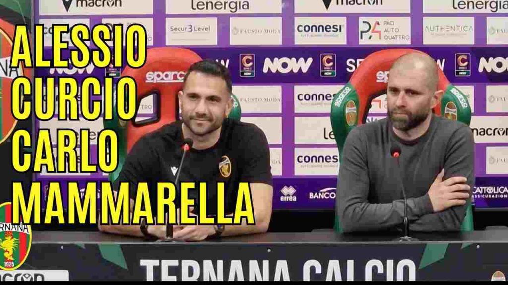 Ternana, guarda la conferenza stampa di Curcio e Mammarella