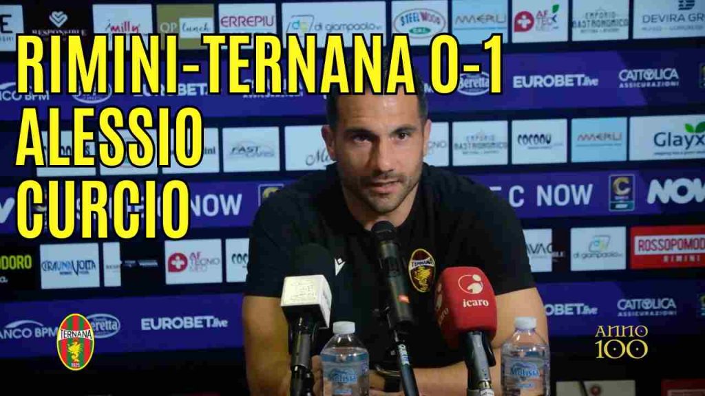 Rimini-Ternana 0-1, guarda la conferenza stampa di Curcio