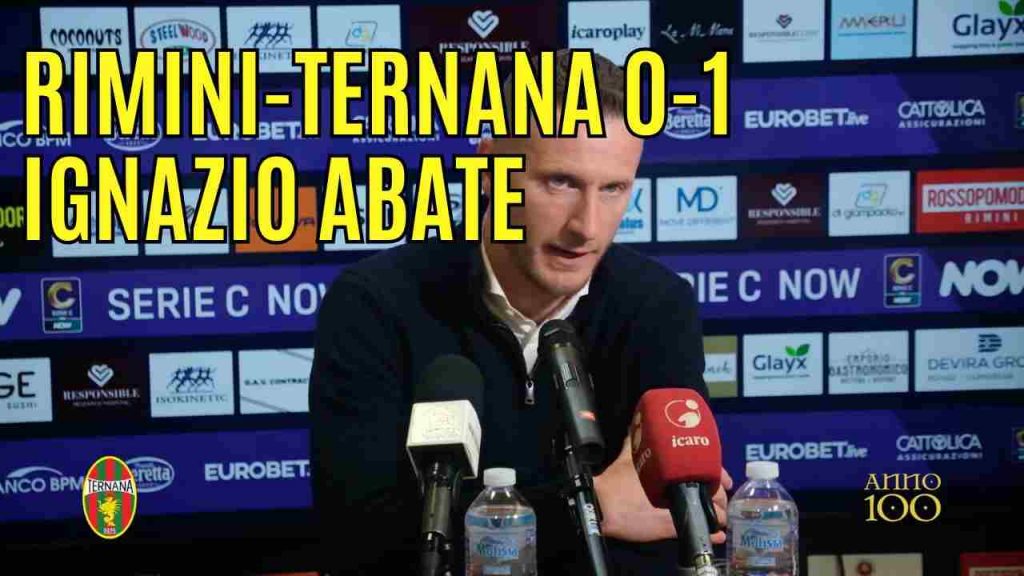 Rimini-Ternana 0-1, guarda la conferenza stampa di Abate