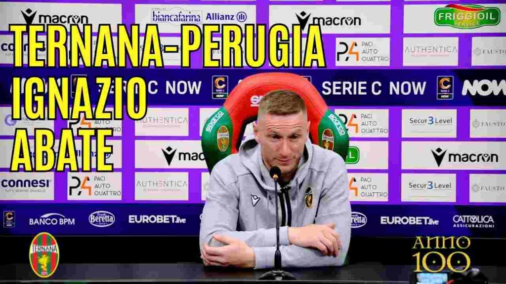 Ternana-Perugia, guarda la conferenza stampa di Abate