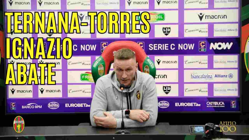 Ternana-Torres, guarda la conferenza stampa di Abate