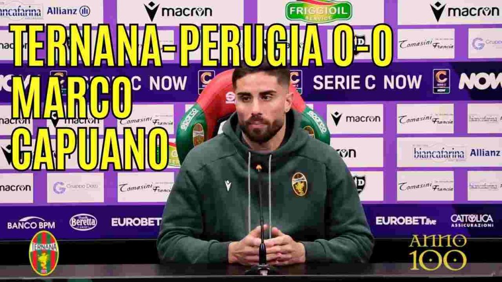 Ternana-Perugia 0-0, guarda la conferenza stampa di Capuano