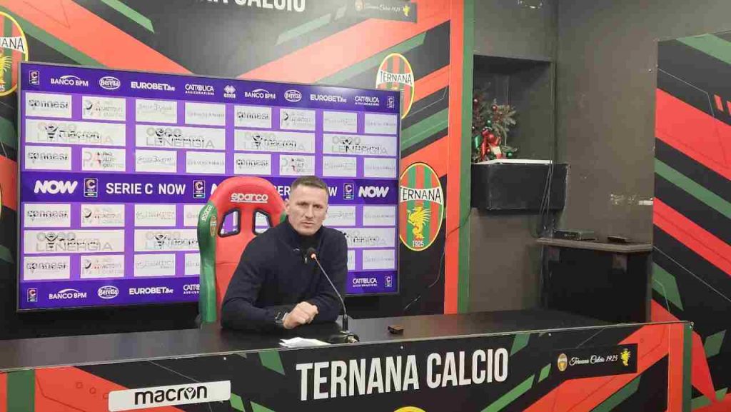 Ternana-Entella 1-1, Abate: “Alleno uomini con le palle vere”